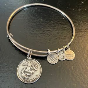 Alex and Ani USMC Charm Bangle